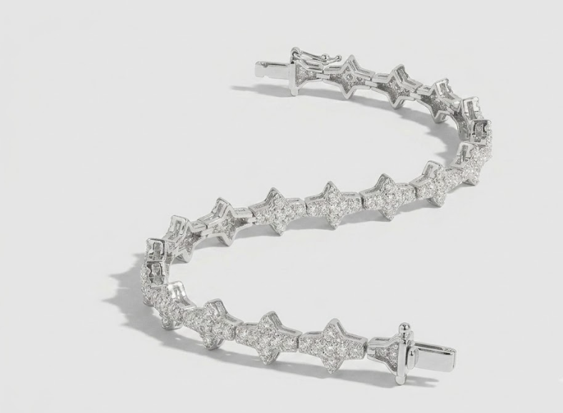 Diamond Star Link Bracelet