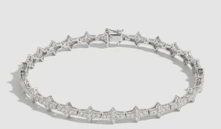 Diamond Star Link Bracelet