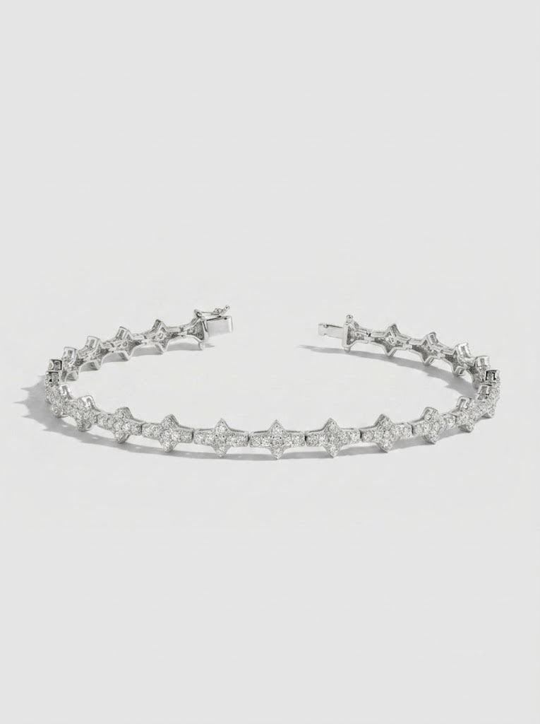 Diamond Star Link Bracelet
